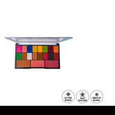 Glamorous Face Eyeshadow Palette 16 Eyeshadows, 2 Blushers Peach & Pink, 1 Contour 01