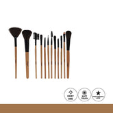Glamorous Face 12 Piece Leather Brushset
