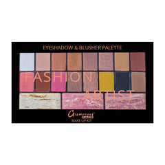 Glamorous Face Eyeshadow Palette  14 Shimmer, 2 Matte, Terracotta Blush, Highlighter 02