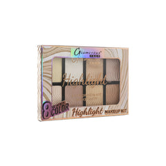 Glamorous Face Highlight 8 Color New Makeup Kit