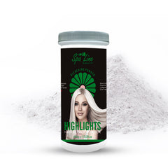 Spa line By Glamorous Face Hair Bleaching Powder For Highlights Bond Enforcing Premium Lightener 9+ Black