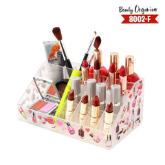 8002 Acrylic Makeup Organizer And Storage Stackable Skin Care Cosmetic Display Case For Lipstick, Beauty & Skincare Products