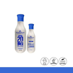 Dream Pure Naturals 20 Vol Pro-Oxide Cream Developer With Speed lift bleaching powder.