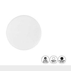 Aqua Color Line Round White Puff