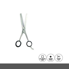 Glamorous Face Thinning Razor Scissor Silver 16