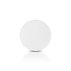 Glamorous Face Puff Round White New