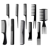 Pack Of 10 Piece Professional Hair Styling Comb Set. (240)