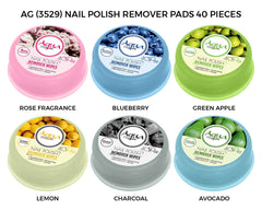 Aqua Color Line Nail polish Remover Pad 40 Pieces