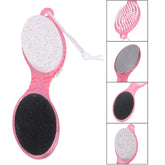 4 in1 Foot Pumice Stone Dead Skin Remover Brush Pedicure Grinding Tool Foot Care Tool