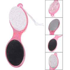 4 in1 Foot Pumice Stone Dead Skin Remover Brush Pedicure Grinding Tool Foot Care Tool