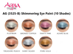 Aqua Color Line Shimmer Eyeshadow |  Eye Shimmering Paint