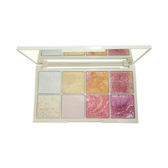 Glamorous Face 8 Colour Teracotta Blush & Shimmer Highlighter Kit (2 Groups)