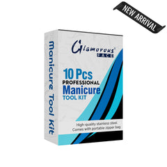 Glamorous Face 10 Pieces Professional Manicure Tool Kit