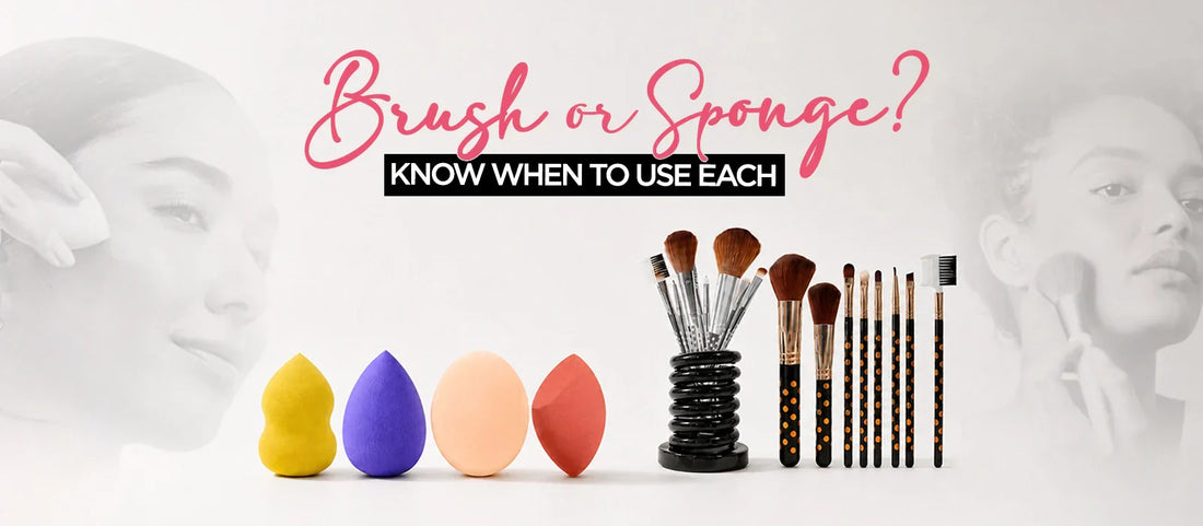 Makeup Brushes vs sponges