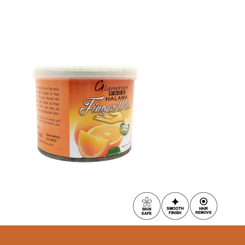 Glamorous Face Tin Finger Wax 250 gm (8 Flavour)