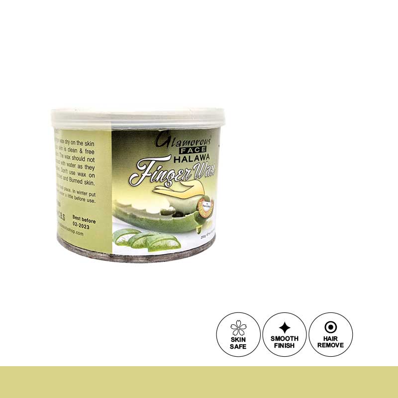 Glamorous Face Tin Finger Wax 250 gm (8 Flavour)