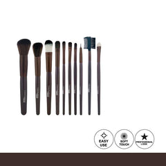 Color Institute 10 Piece Leather Brush set