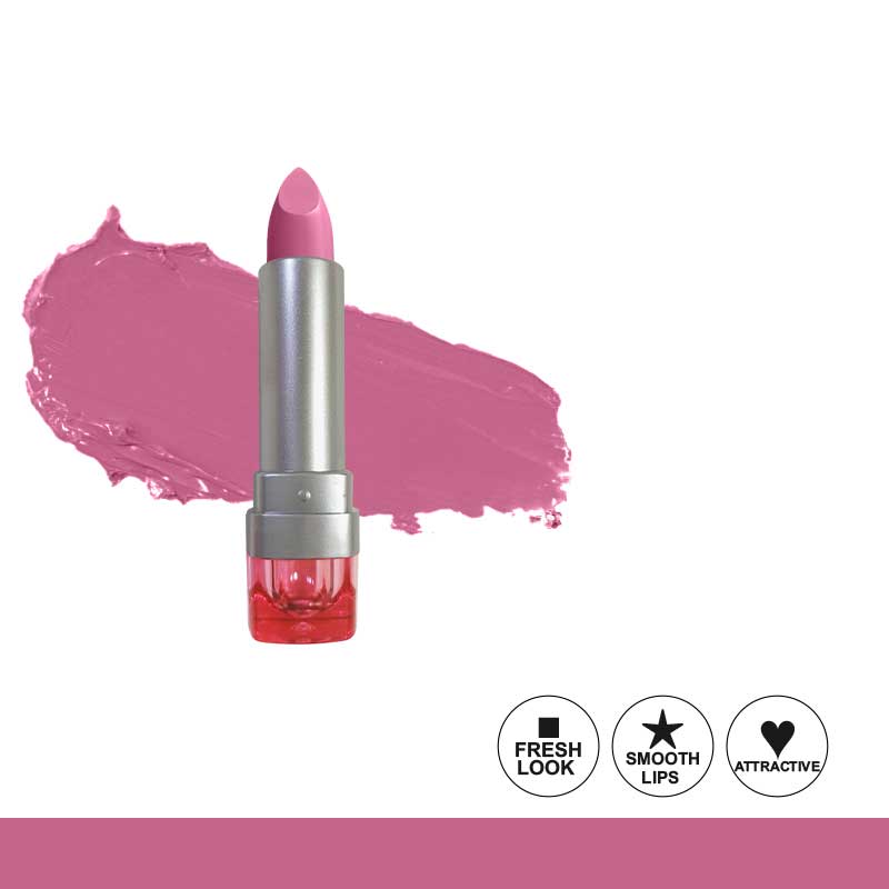 Glamorous Face Matte Lipstick Vitamin E & Aloe Vera Extracts (Pink Case) (40 Colors)