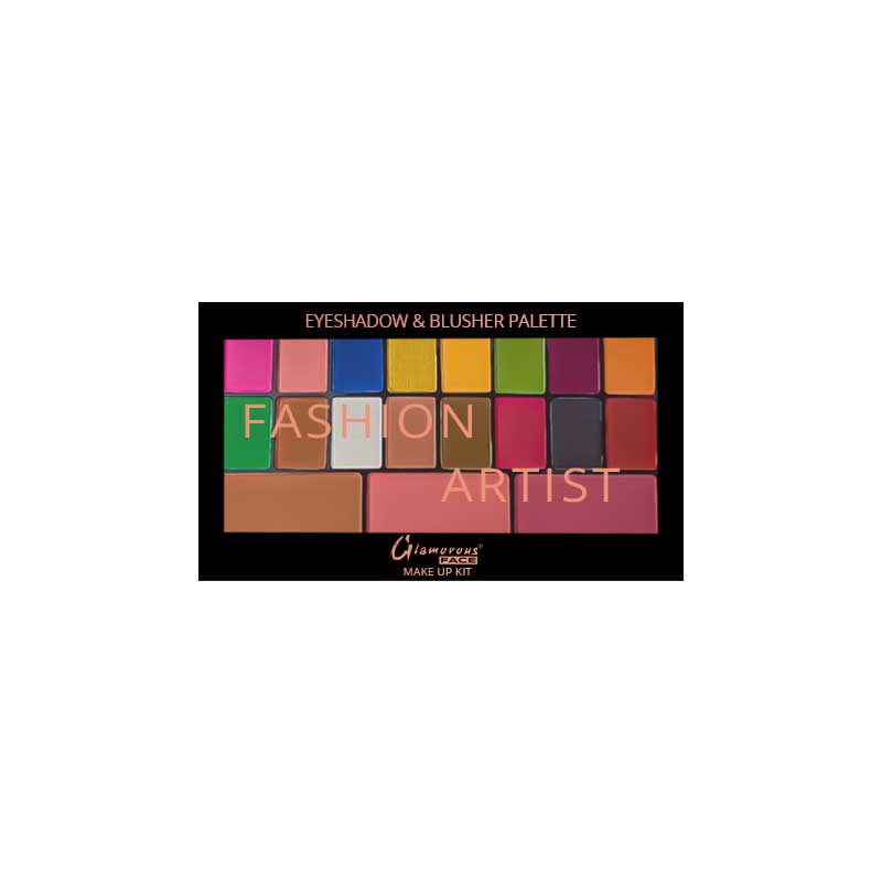 Glamorous Face Eyeshadow Palette 16 Eyeshadows, 2 Blushers Peach & Pink, 1 Contour 01