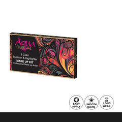 Aqua Color Line 6 Color Highlighter Palette