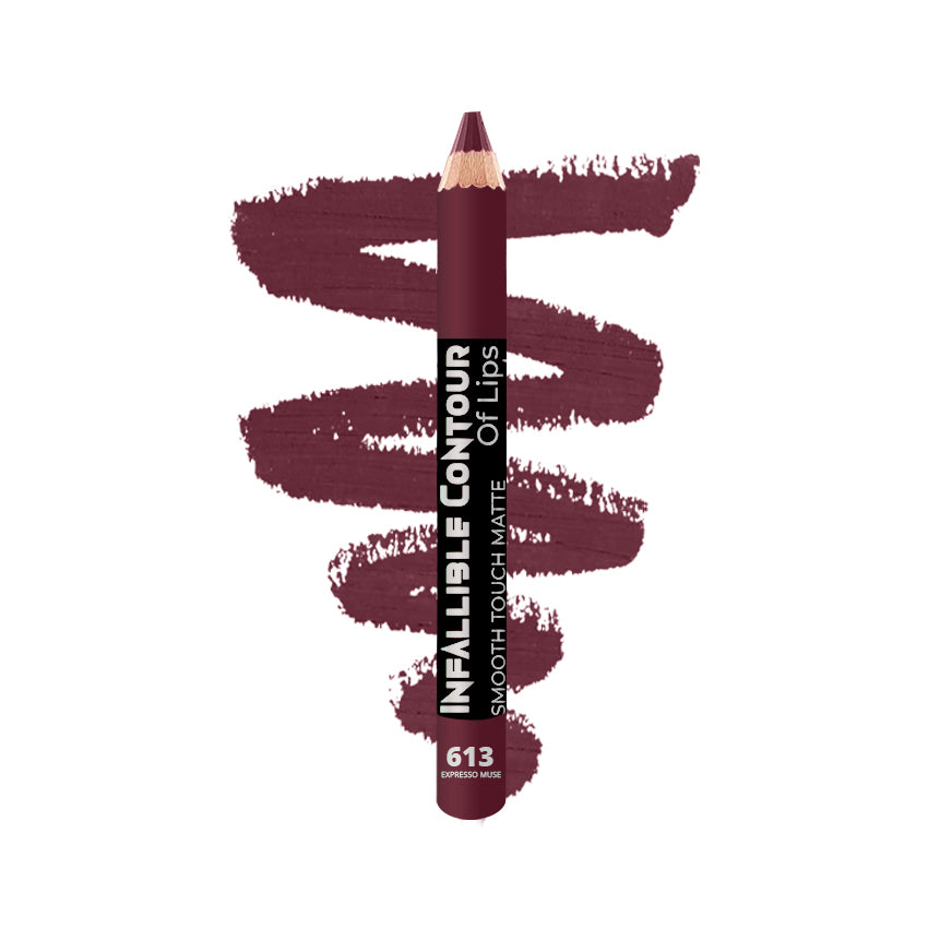 Glamorous Face Infallible Contour Matte Jumbo Eye & Lip Pencil – Smooth Touch 613 Expresso Muse