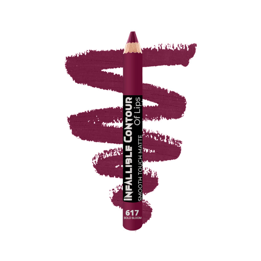 Glamorous Face Infallible Contour Matte Jumbo Eye & Lip Pencil – Smooth Touch 617 Bold Bloom