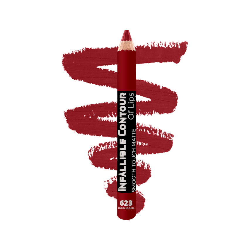 Glamorous Face Infallible Contour Matte Jumbo Eye & Lip Pencil – Smooth Touch 623 Bold Desire