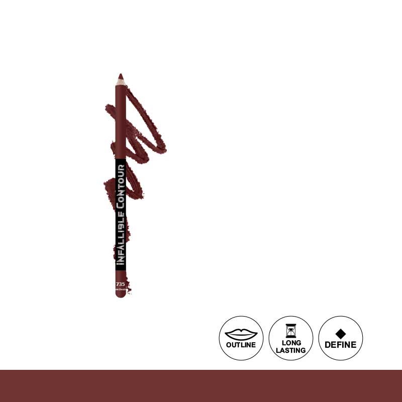 Glamorous Face Infallible Smooth Touch Matte Eye & Lip Contour Pencil 735 Brown Sugar