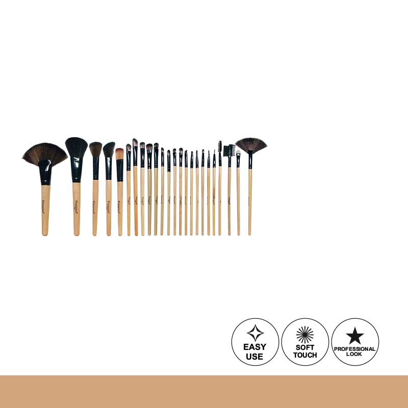Glamorous Face 24 Piece Leather Brushset