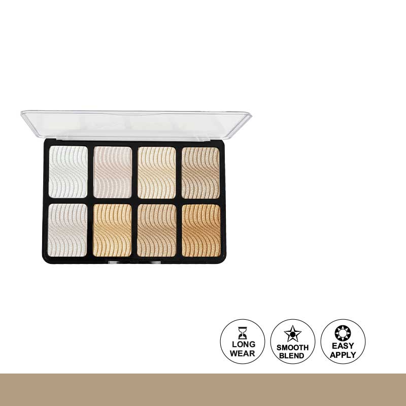 Glamorous Face Highlight 8 Color New Makeup Kit