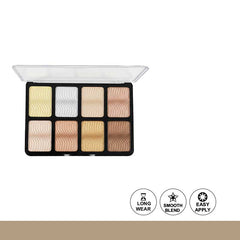 Glamorous Face Highlight 8 Color New Makeup Kit
