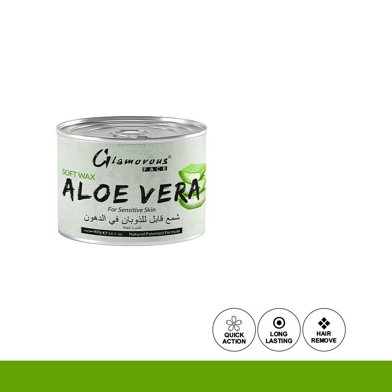 Glamorous Face Soft Wax 400 Aloe Vera For Sensitive Skin
