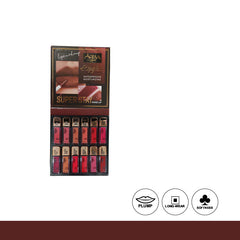 Aqua Color Line Super Stay Lip Gloss Ultra HD B-Matte (12 Pcs Set)