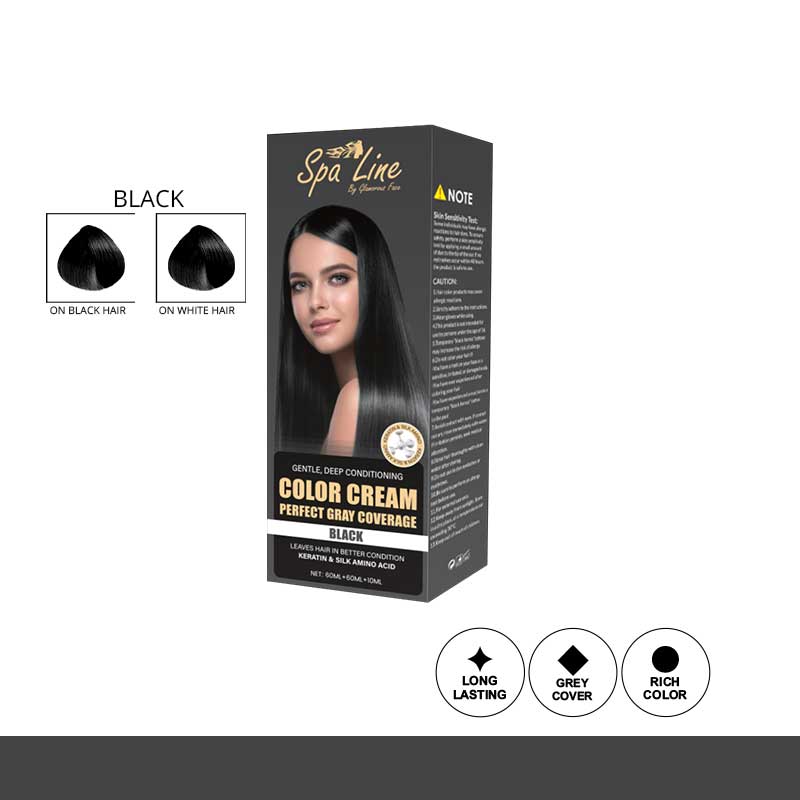 Glamorous Face Hair Color Cream Perfect Gray Coverage