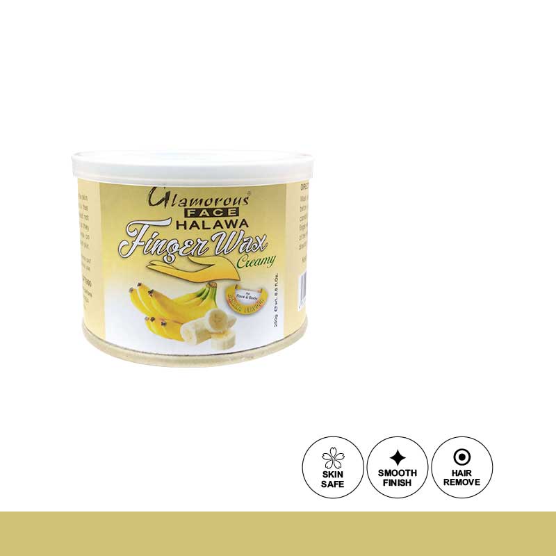 Glamorous Face Tin Finger Wax 250 gm (8 Flavour)
