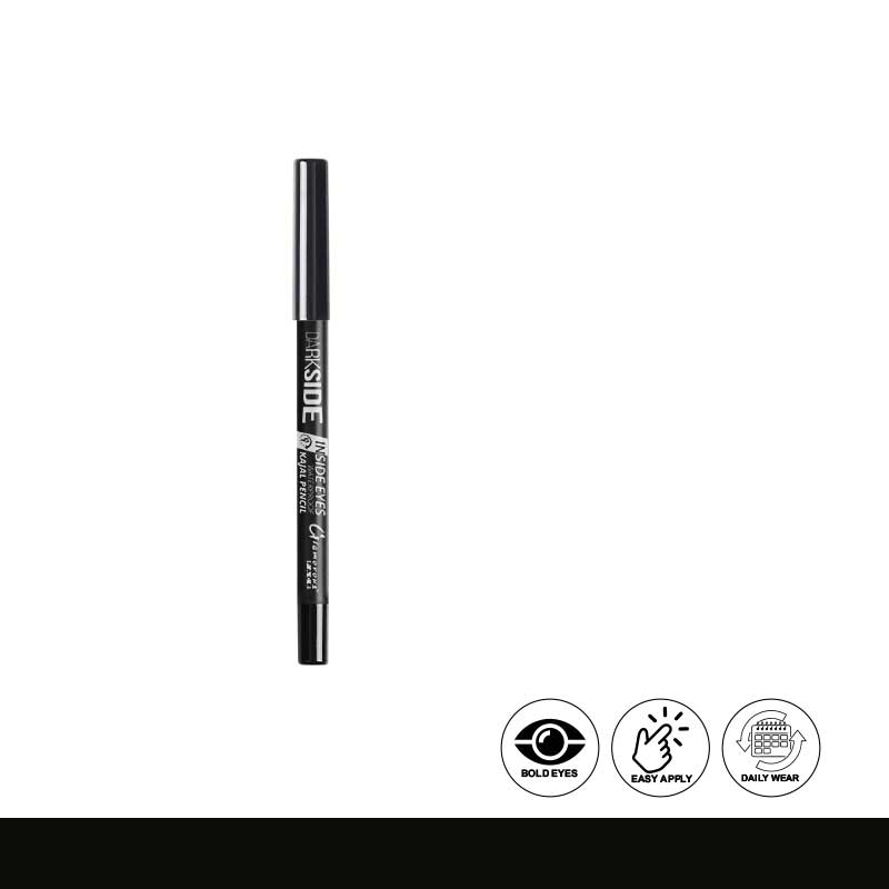 Glamorous Face Dark Side Waterproof Eyeliner Kajal Pencil Black