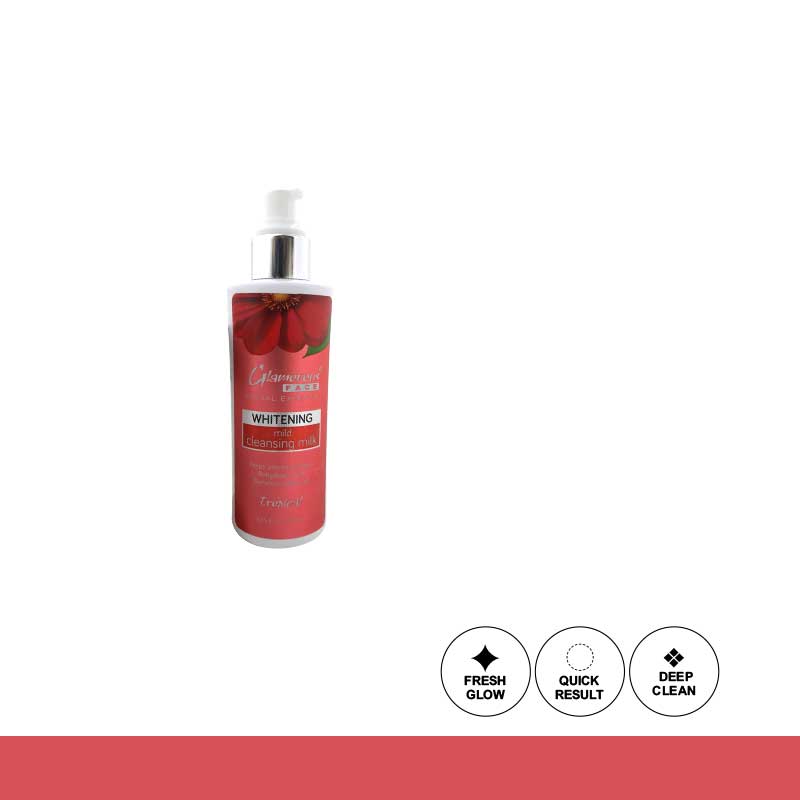 Glamorous Face Whitening Mild Cleansing Milk (Pump 200ML)
