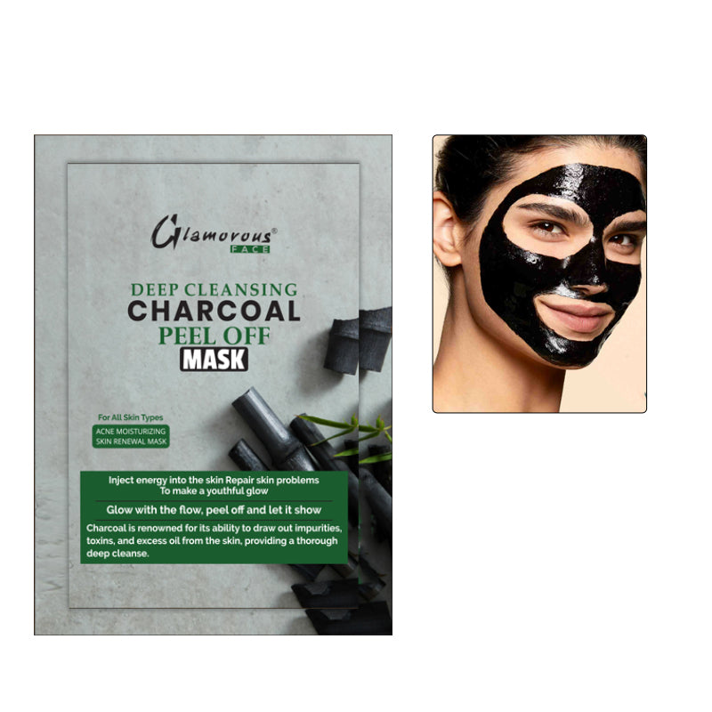 Glamorous Face Deep Cleansing Charcoal Peel Off Mask