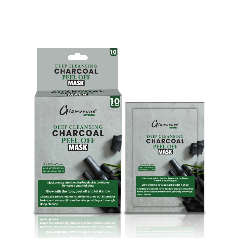 Glamorous Face Deep Cleansing Charcoal Peel Off Mask