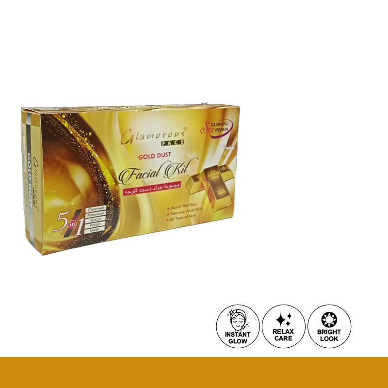 Glamorous Face 5 In 1 Gold Lust Facial Kit