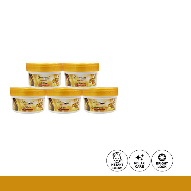 Glamorous Face 5 In 1 Gold Lust Facial Kit