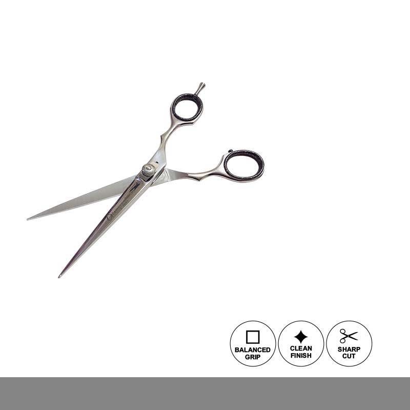 Glamorous Face Professional Hair Cutting Scissor, Hair Shears 6.5 inch Silver Color.