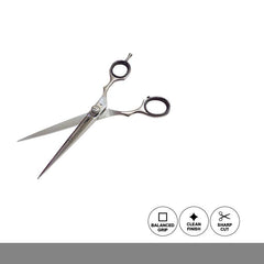 Glamorous Face Professional Hair Cutting Scissor, Hair Shears 6.5 inch Silver Color.