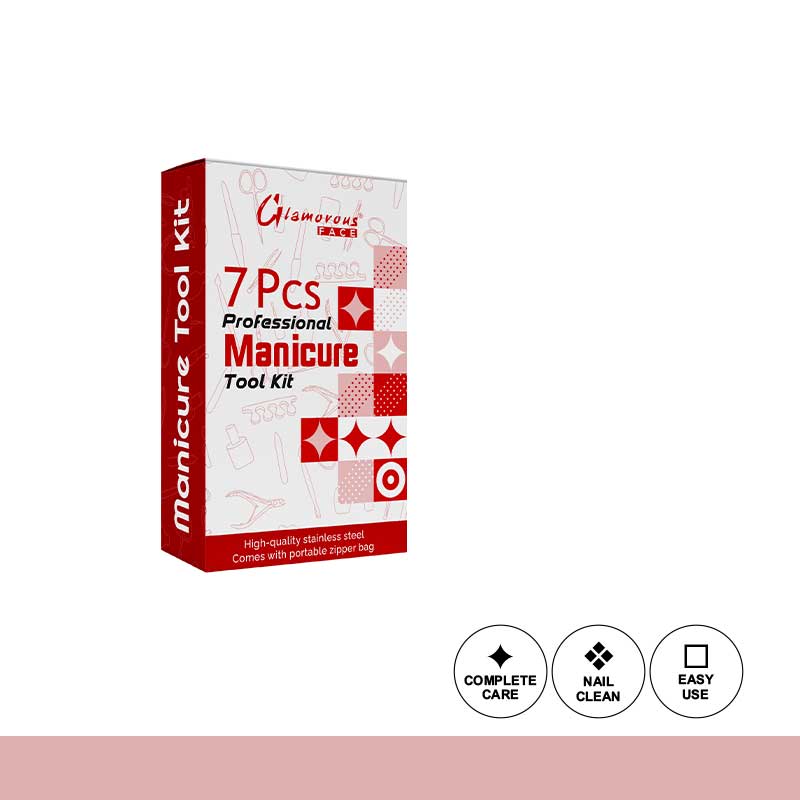 Glamorous Face 7 Pieces Professional Manicure Tool Kit