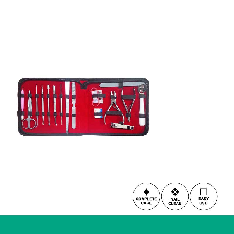 Glamorous Face 17 Pieces Professional Mani Pedi Tool Kit