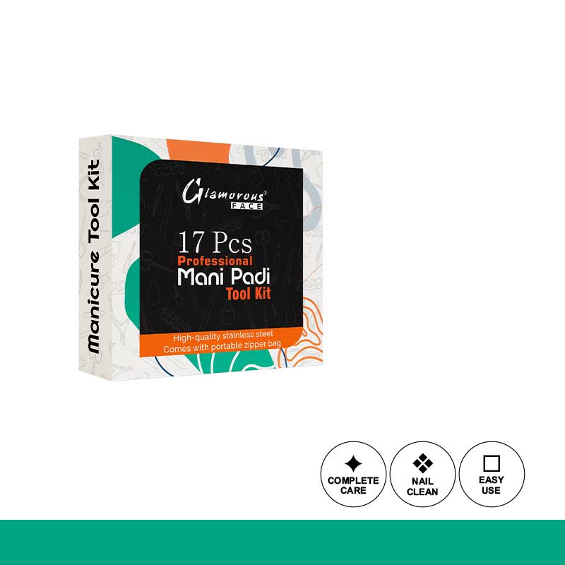 Glamorous Face 17 Pieces Professional Mani Pedi Tool Kit