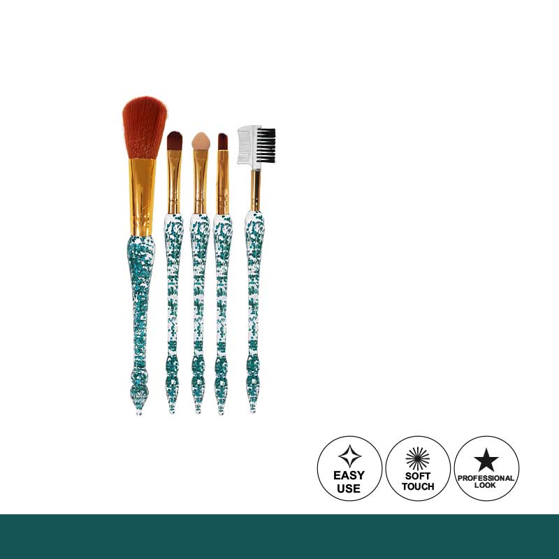 Glamorous Face 5 In 1 Makeup Brush Set