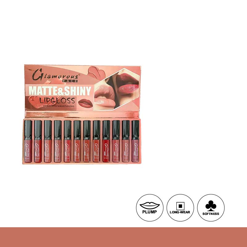 Glamorous Face 12 In 1 Lip Gloss Set