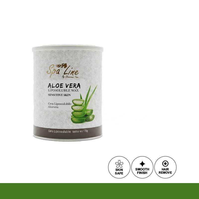 Spa Line Aloe Vera Liposoluble Wax 800ml for Sensitive Skin