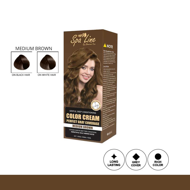 Glamorous Face Hair Color Cream Perfect Gray Coverage